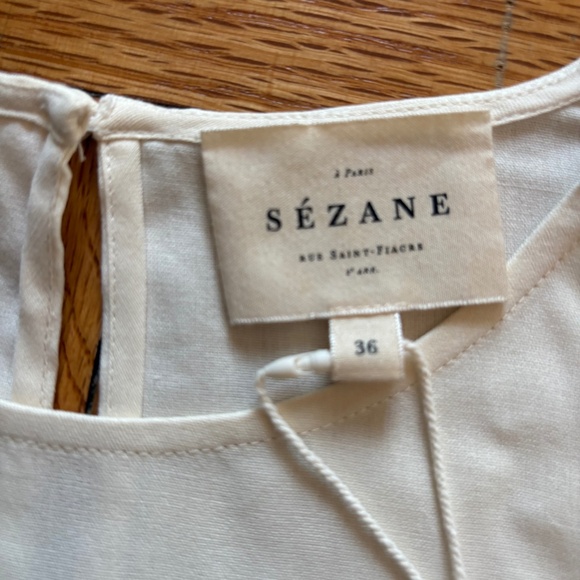 New with tags. Beautiful cream blouse from Sézane - Picture 3 of 5